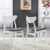 Set Of 2 Tania Dining Chairs White - Buylateral