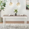 Skipton Dining Table White/Walnut - Buylateral -Buylateral GUEST d4439249 2db2 4af7 a8e8 38d71663437c