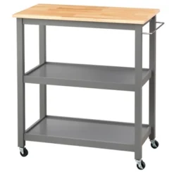 Mylah Kitchen 2-Tier Rolling Cart - Buylateral -Buylateral GUEST d737aba6 4077 4d91 a1db e5679bffb17e