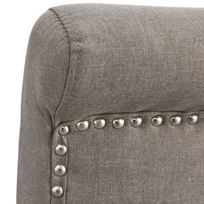 Set Of 2 Adeline Nailhead Parsons Dining Chair Gray - Buylateral: Upholstered, Rubberwood Legs, 250lb Capacity 5 Set Of 2 Adeline Nailhead Parsons Dining Chair Gray - Buylateral: Upholstered, Rubberwood Legs, 250lb Capacity - Image 3
