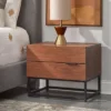 Noble 2 Drawers Nightstand Walnut - Buylateral -Buylateral GUEST da33f159 47eb 43f6 9d05 317493c90a03