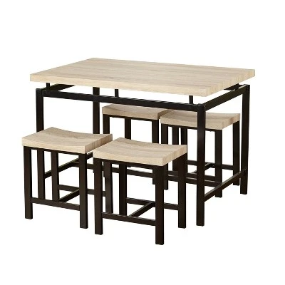 5pc Liberty Dining Set - Natural - Buylateral 4 5pc Liberty Dining Set - Natural - Buylateral - Image 2
