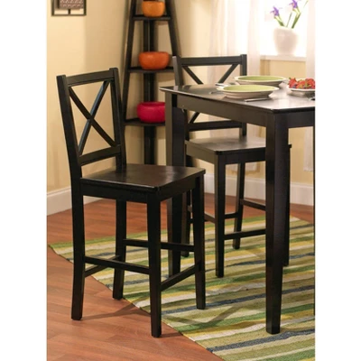 Set Of 2 30" Virginia Cross Back Chairs - Buylateral 4 Set Of 2 30" Virginia Cross Back Chairs - Buylateral - Image 2