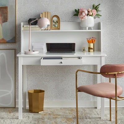 Foster Desk With Hutch White - Buylateral 4 Foster Desk With Hutch White - Buylateral - Image 2