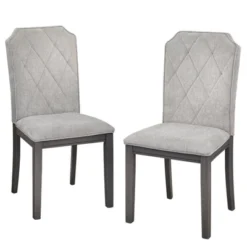 Set Of 2 Riga Chairs Gray - Buylateral -Buylateral GUEST f64c02d2 9879 4e9a 81e3 18b20feaaae8
