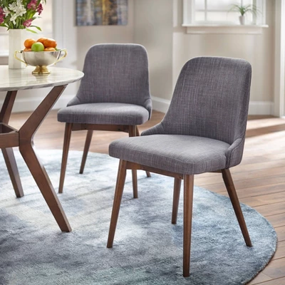 Buylateral Set Of 2 Saville Mid Century Modern Dining Chairs 3 Buylateral Set Of 2 Saville Mid Century Modern Dining Chairs