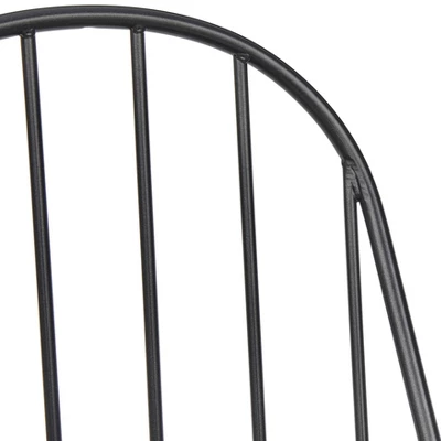 Set Of 2 Milo Windsor Metal With Wood Seat Dining Chairs - Buylateral 6 Set Of 2 Milo Windsor Metal With Wood Seat Dining Chairs - Buylateral - Image 4