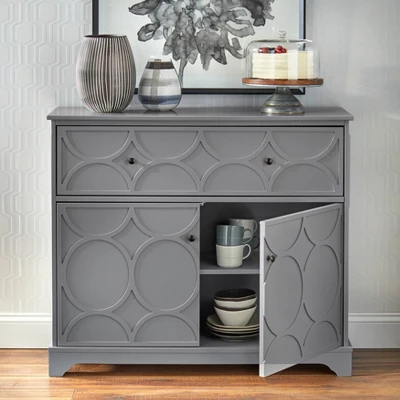 Dawson Circle Front Buffet Cabinet Charcoal Gray - Buylateral 4 Dawson Circle Front Buffet Cabinet Charcoal Gray - Buylateral - Image 2
